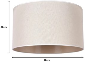 Duolla - Paralume universale ROLLER E27 Ø 40 cm beige