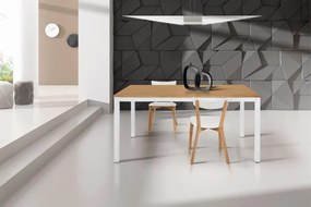 Tavolo PORTOFINO rovere e metallo allungabile 160×90 cm – 210×90 cm