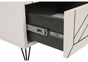 Comodino LUNA 50x55 cm bianco