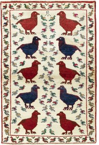 Gabbeh Tappeto persiano 100x150 Beige (Iran) Annodato A Mano