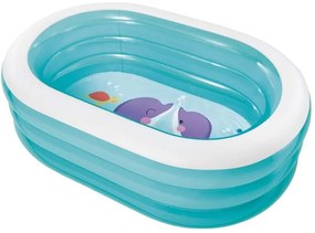 Intex - Piscina ovale baby 4 anelli +3 anni - cm.163x107x46h. - peso kg.2,69 (57482)