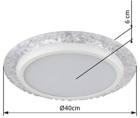 Globo 48294-22 - Plafoniera LED ABIGAIL LED/22W/230V 3000K diametro 40 cm