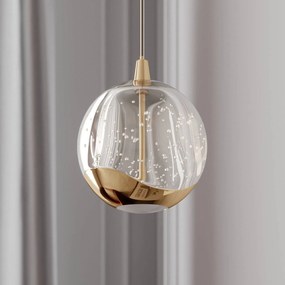 Lucande Lampada a sospensione LED Hayley, 1 luce, oro