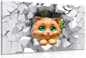 Quadro su tela – Gattino adorabile