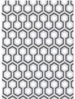 Cole & Son Carta da parati Hicks Hexagon - Schwarz/ Grau