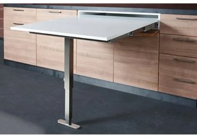 Tavolo Tavolo T-Able 90 in alluminio verniciato grigio L 95 X H 10 cm