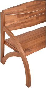 Panchina da giardino in legno marrone Hadia - Garden Pleasure