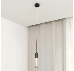 Lampadario a sospensione con filo MELODY 1xE27/15W/230V nero