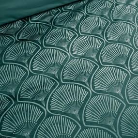 Biancheria verde per letto matrimoniale 200x200 cm Art Deco Pearl - Catherine Lansfield