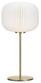 Markslöjd 107819 - Lampada da tavolo SOBER 1xE27/60W/230V bianca/ottone