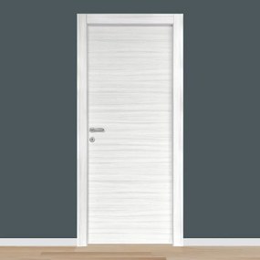 Porta interna a battente Sablè in legno colore palissandro, L 60 x H 210 cm, apertura reversibile