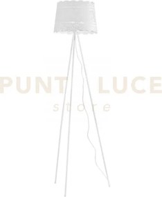 Lampada da terra cluny bianca 3 luci attacco e14 40x168cm