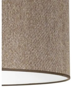 Duolla - Lampadario a sospensione con filo ROLLER ECO RECYCLING 1xE27/15W/230V diametro 45 cm marrone