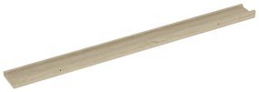 Mensole da parete 4 pz rovere sonoma 100x9x3 cm