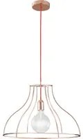 Lampadario a sospensione FRIDA in metallo oro rosa 50 cm.