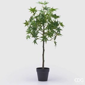 EDG - Enzo De Gasperi pianta di Acero Verde Artificiale con Vaso H76 cm