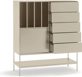 Armadietto color crema 120x140x45 cm Platt – Teulat