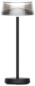 Lampada da tavolo LED dimmerabile CASABLANCA LED/3,4W/5V USB 3600 mAh IP44 nero
