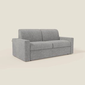 Diomede Divano letto matrimoniale in velluto easy clean sfoderabile - design moderno e comfort in T35 grigio