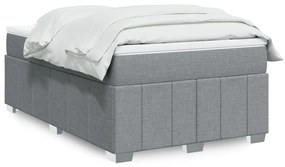 Giroletto A Molle Con Materasso Grigio Chiaro 120x200cm Tessuto /