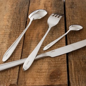 Posate argentate in acciaio inox 24 pz Mirror – Orion