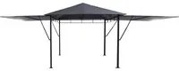 Gazebo da giardino 300x300x400 cm Omelya grigio ardesia