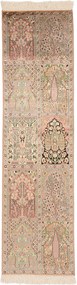 Cashmere Silk Tappeto 230 x 60 (Indian) Annodato A Mano