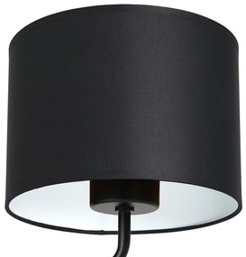 Lampada da parete ARDEN 1xE27/60W/230V nero/bianco