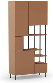 Libreria color mattone 84x175 cm Perla - Marckeric