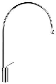 Miscelatore lavabo medio bocca lunga senza scarico cromo goccia 33808 Gessi