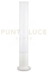 Edo paletto tondo antracite 1 luce attacco gx53 bianco h.80cm