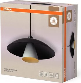 Osram - Lampada a sospensione con cavo DECOR FLYING MUSHROOM 1xE27/25W/230V Ø 50 cm nero