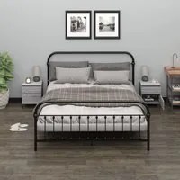 Comodino 2 pz Grigio Sonoma 40x35x50 cm cod mxl 33266