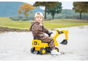 Bici a spinta scavatore CAT 2xAA giallo/nero