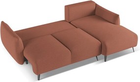 Divano angolare rosa (con penisola a destra) Malie – Makamii
