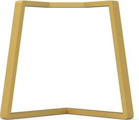 Gamba per mobili irregolare STEELMI Angolo in acciaio dorato opaco L 78 x P 78 x H 70 cm