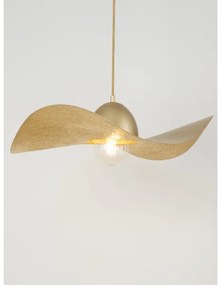 Lampadario a sospensione con filo KAPELLO 1xE27/60W/230V diametro 55 cm oro