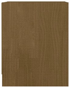 Comodino Marrone Miele 35,5x33,5x41,5 cm in Legno di Pino