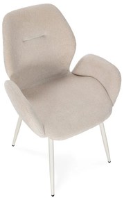 Set di sedie da pranzo beige in imbottito 2 pz Ansu – Marckeric