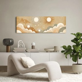 Quadro su tela – Sole cosmico tra le nuvole dei sogni