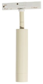 Faretto moderno beige e bianco per sistema binario monofase - Slimline Uzzy