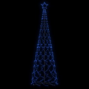 Albero di Natale a Cono Blu 500 LED 100x300 cm