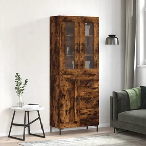 Credenza rovere fumo  69,5x34x180 cm in legno multistrato