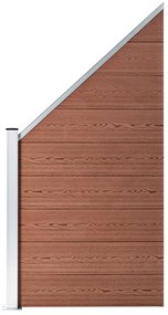 Pannello Di Recinzione İn Wpc 95x(105-180) Cm Marrone /