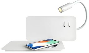 Applique LED moderno Ipno bianco IP20, luce bianco naturale 810 lumen, NOVECENTO