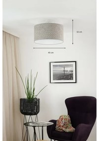 Brilagi - Lampadario a sospensione con filo BOUCLE ROLLER 1xE27/15W/230V diametro 45 cm grigio