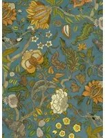 Josephine Munsey Carta da parati Chameleon Trail - Teal and Orange