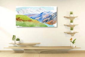 Quadro su tela – Scenografia montana estiva