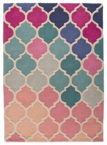 Tappeto in lana rosa 160x220 cm Rosella - Flair Rugs