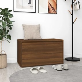 Panca Da Ingresso 80x40x45 Cm Rovere Marrone Legno Multistrato /